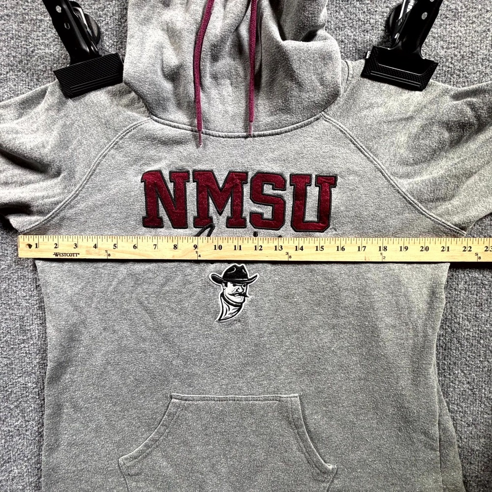 NCAA NMSU Aggies Colosseum Sweatshirt Women's XL Gray Football Team Funnel Neck - Picture 6 of 11